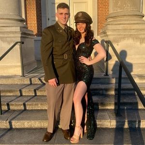 Emerald Formal Gown, Pageant Gown, Prom Dress.